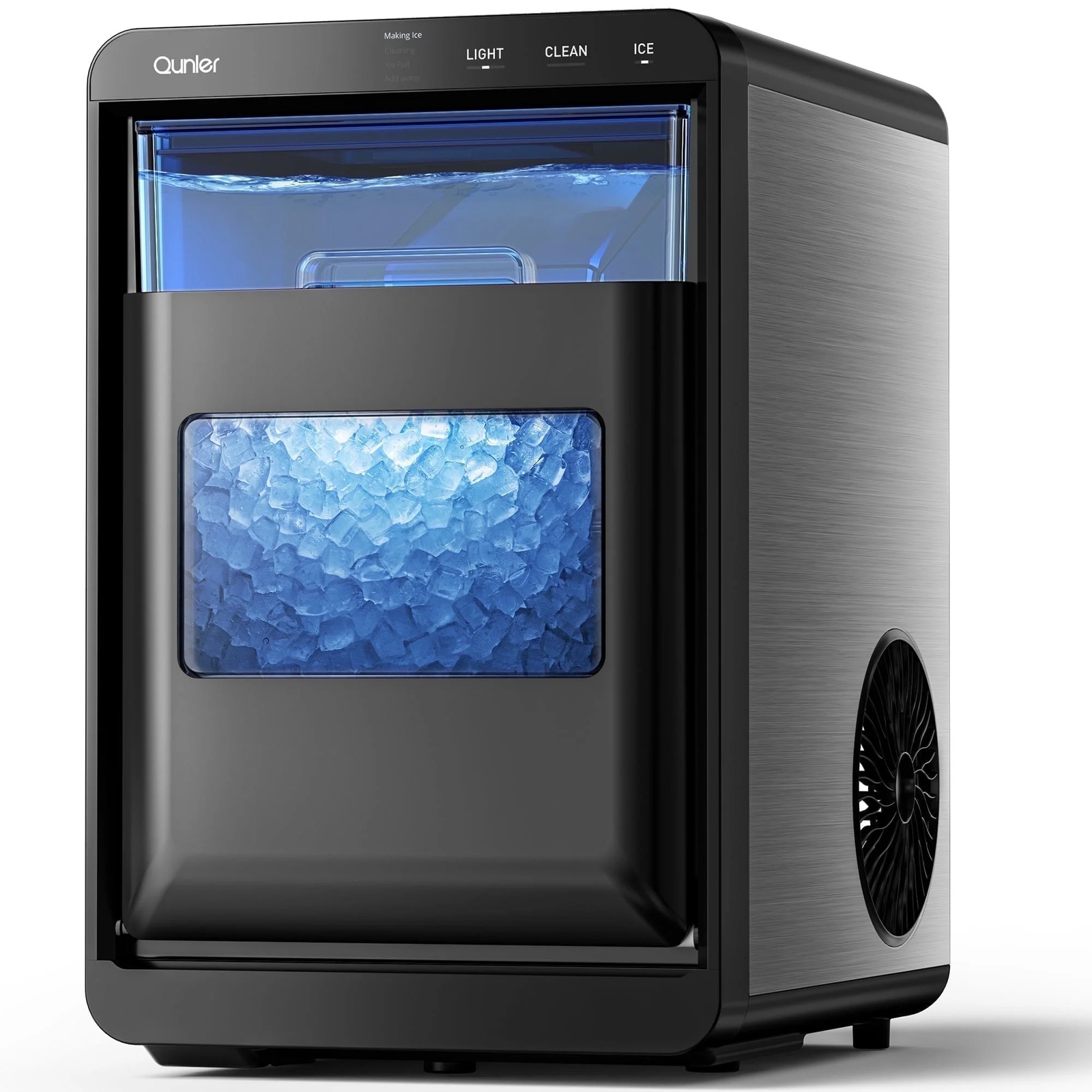 Qunler HZB-20EN Nugget Ice Maker Countertop, 44lbs Per Day Chewable Pebble gallery