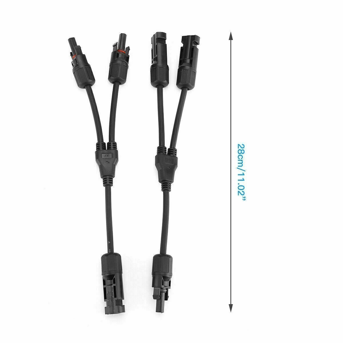 2 Pack MC4 Solar PV Branch Y Connector Splitter Parallel Waterproof IP67 2/3/4 gallery