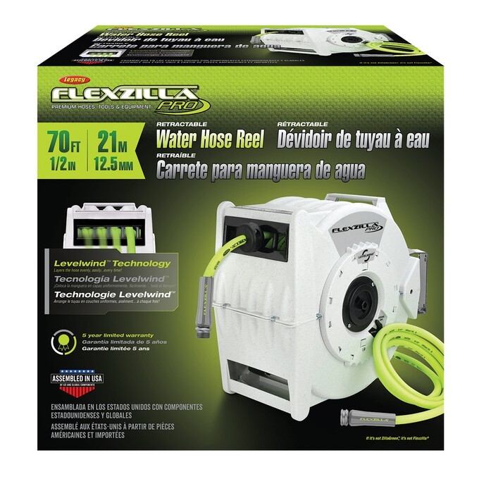Legacy L8340FZ Flexzilla Retractable Water Hose Reel 1/2 In. X 70, Free Shipping gallery