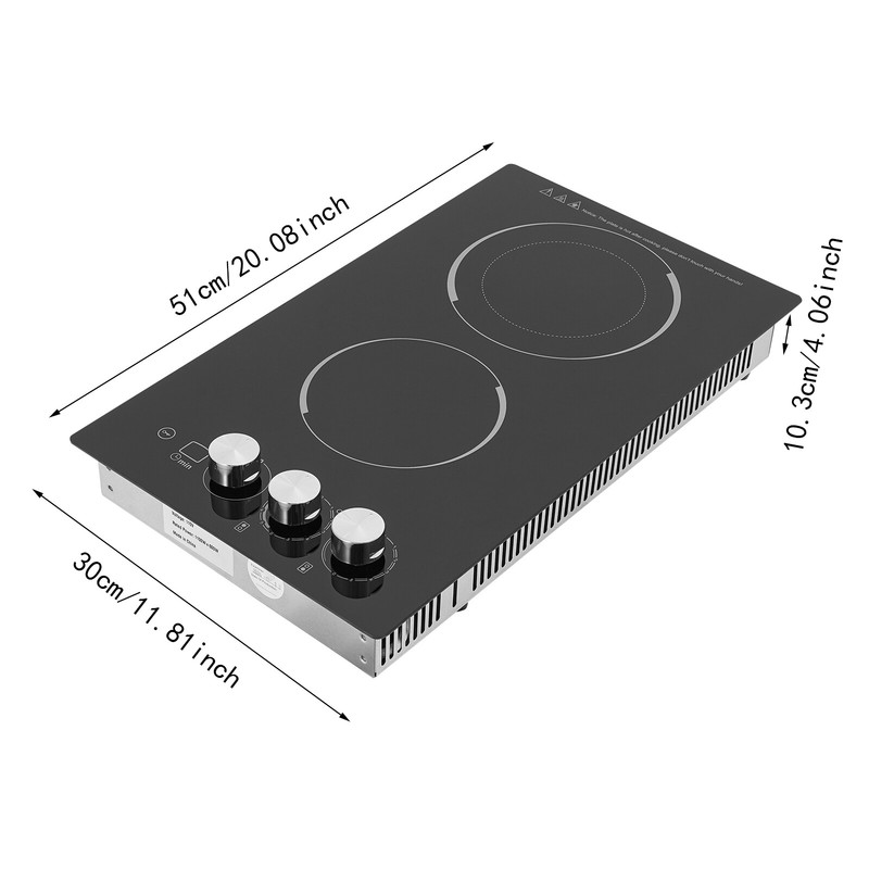 Knob Control 90 Min Timer Electric 1100w Cooktop Embedded Cooktops For Home gallery