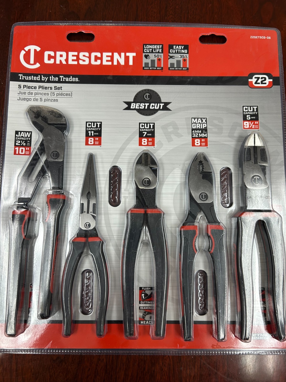 NEW Crescent 5 Piece Pliers Set Z2SET5CG-06 gallery
