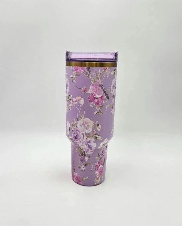 Stanley Love Shack Fancy Quencher - Happy Thoughts Rosa Beaux Purple 40 oz gallery