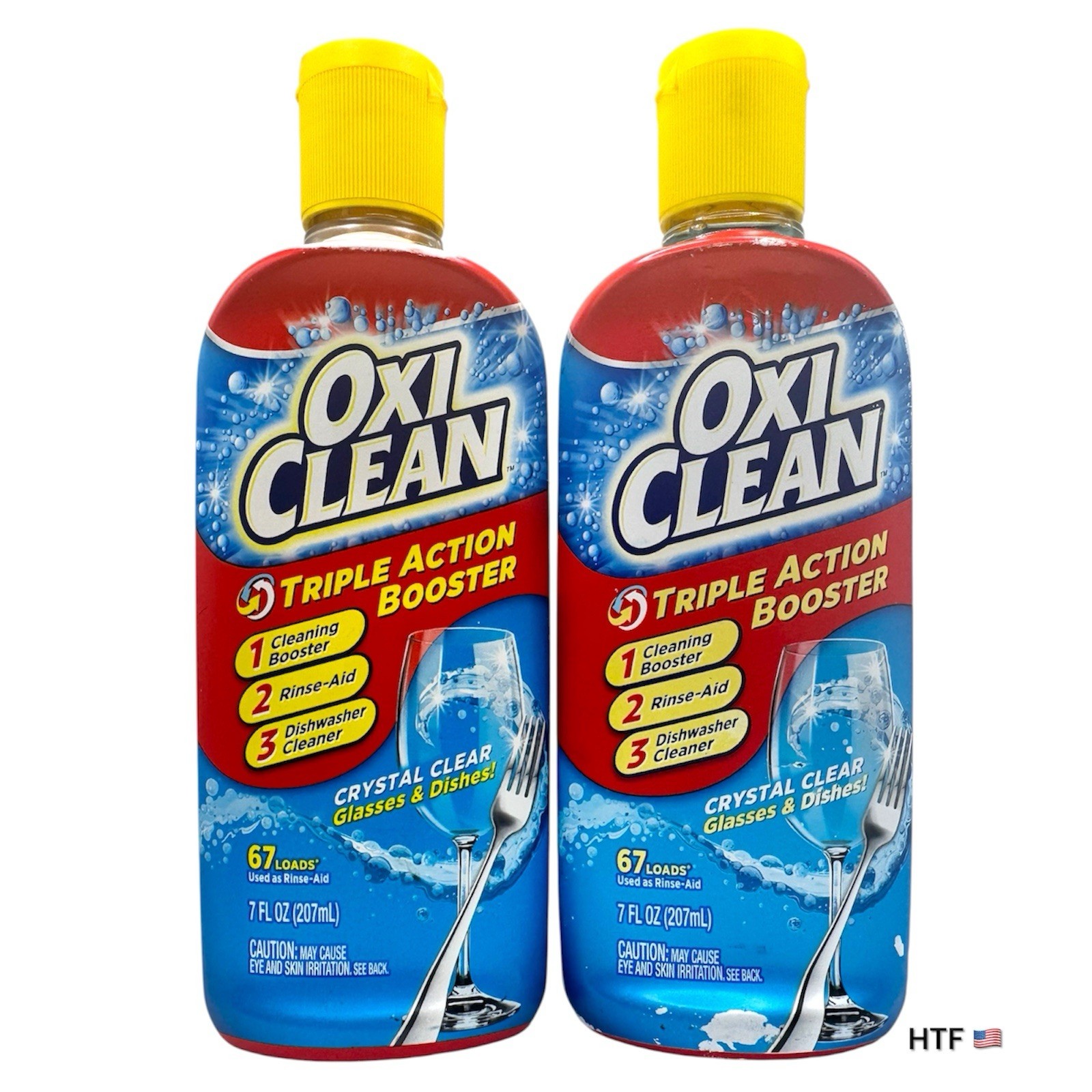 2x OxiClean Triple Action Booster, 67 Loads/Bottle, 7 fl oz each gallery