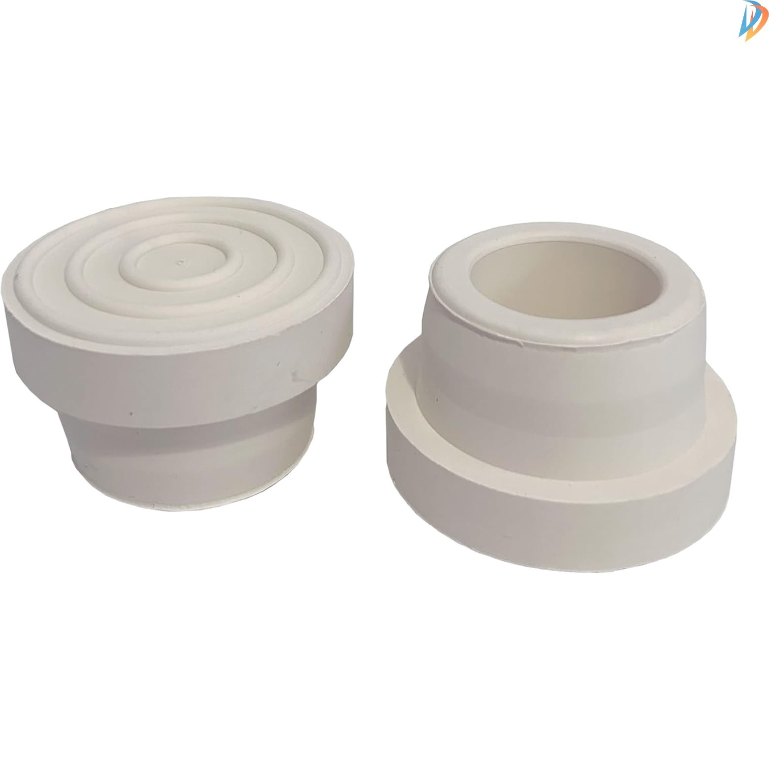 Durable Off White Ladder Bumpers - Anti-Slip Rubber for Pool Ladders (2-Pack) gallery
