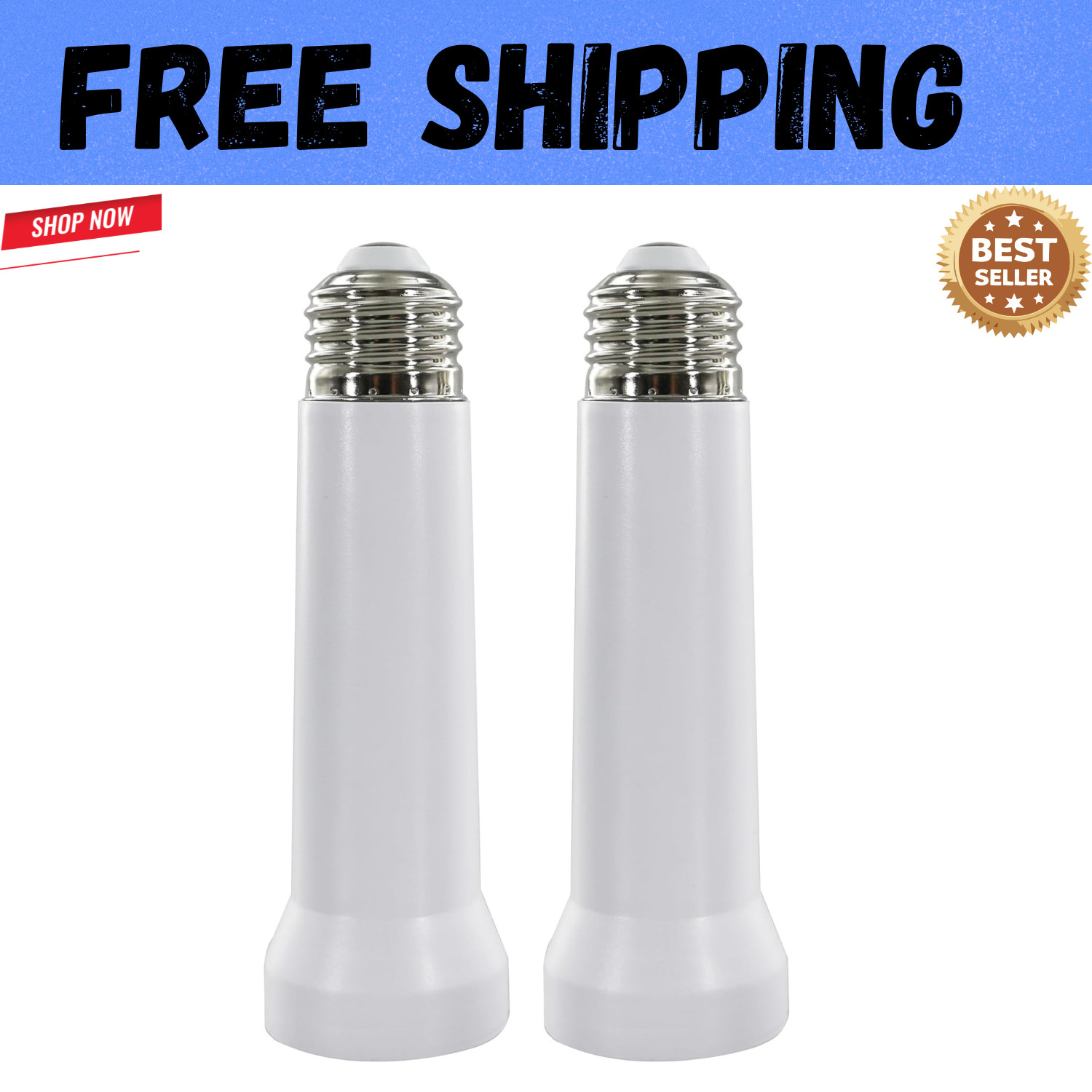 Light Socket Extender E26/E27 Light Bulb Socket Extender Standard Medium Base gallery