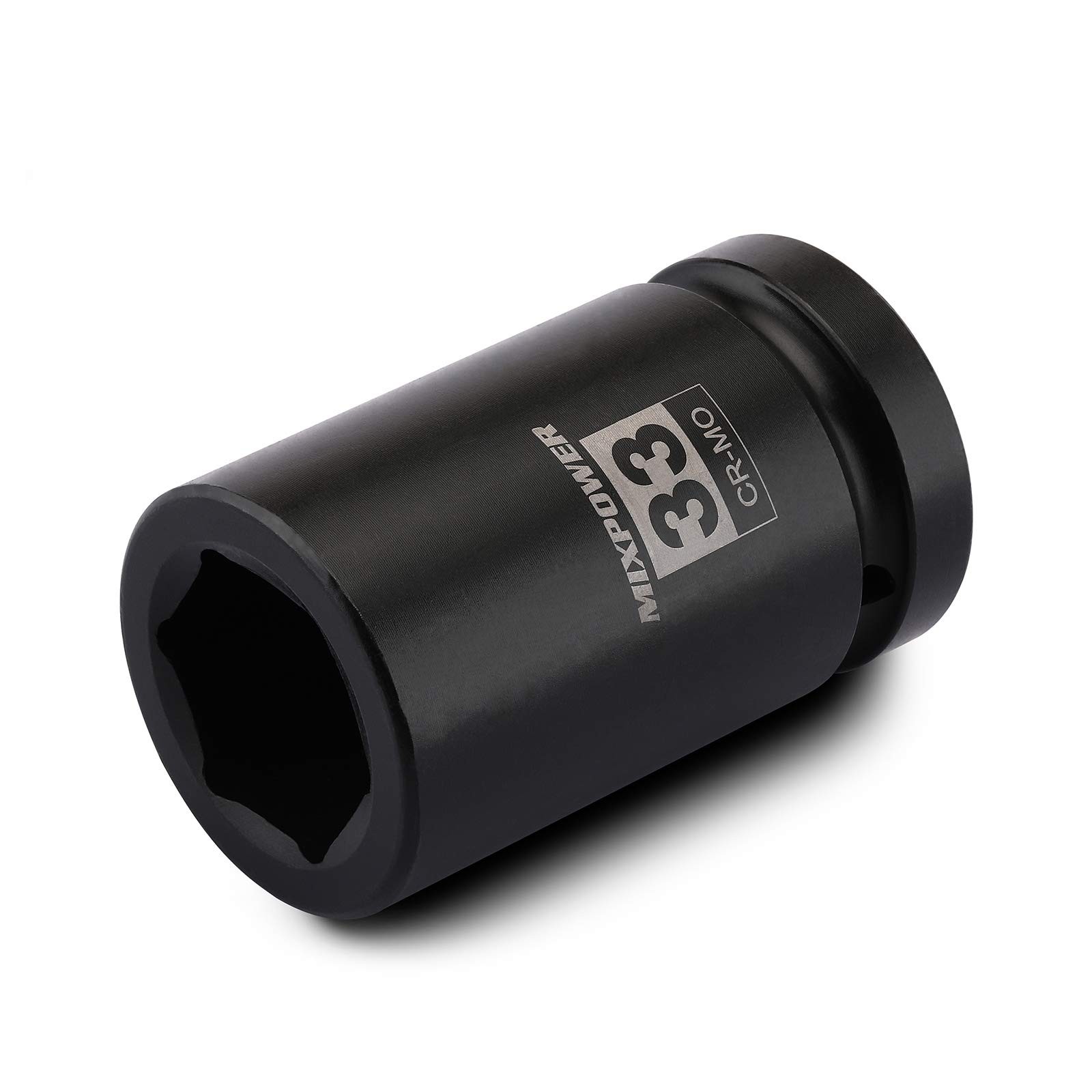 MIXPOWER 1 Inch Drive Deep Impact Socket, CR-MO, 33mm, 6 33mm (1 Piece) gallery