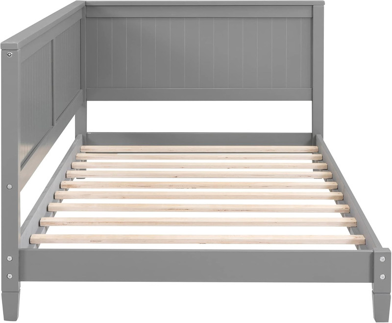 Gray Twin Size Daybed Sofa Bed - Stylish Wood Design for Any Room gallery