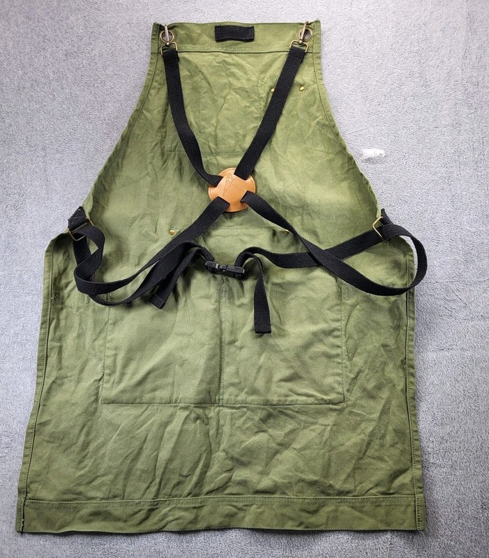 Asaya Prof Chef BBQ Canvas Work Apron Adjustable Straps Several Pockets gallery