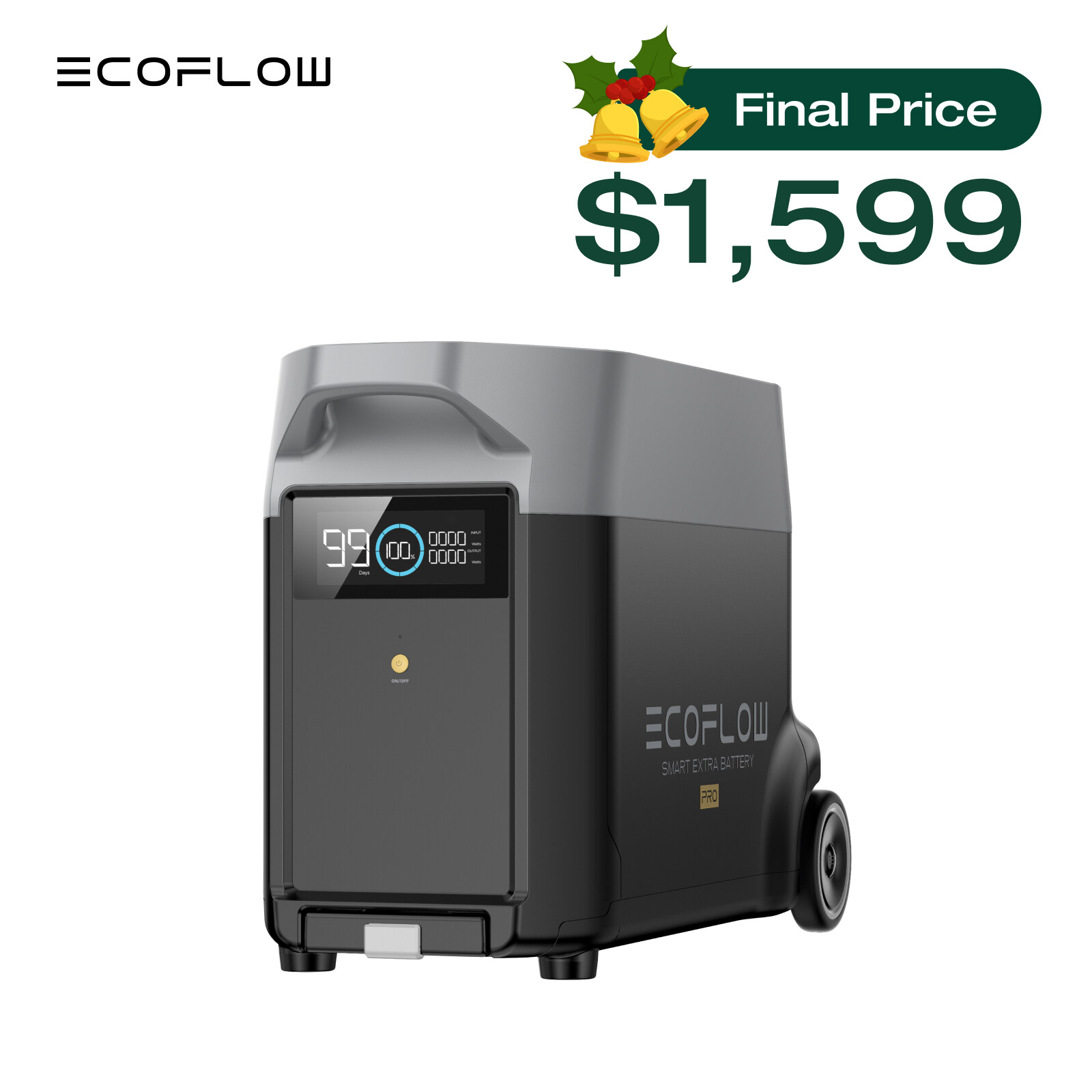 EcoFlow DELTA Pro Generato Extra Battery 3600Wh for Home Backup, Camping, LFP gallery