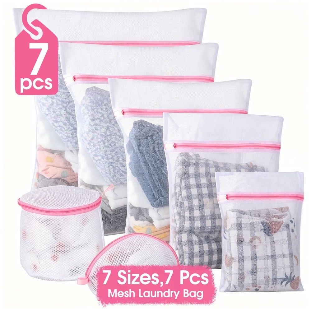7 Pcs Mesh Laundry Bags, Laundry Bags For Washing Machine gallery