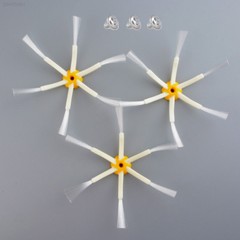 3 Pcs Sweeper Accessories Six Corner Edge Brush iRobot Roomba 500 600 700 Series