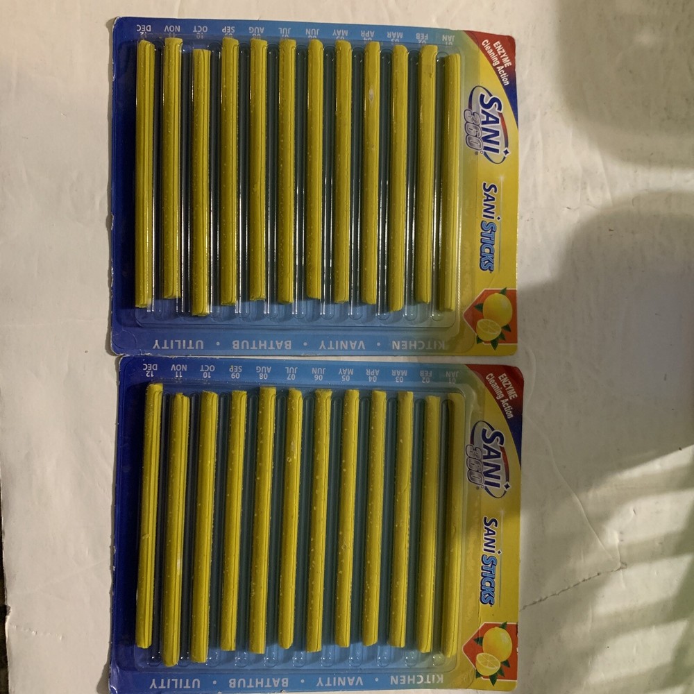 24 SaniSticks Lemon Fresh Enzyme Cleaning Action