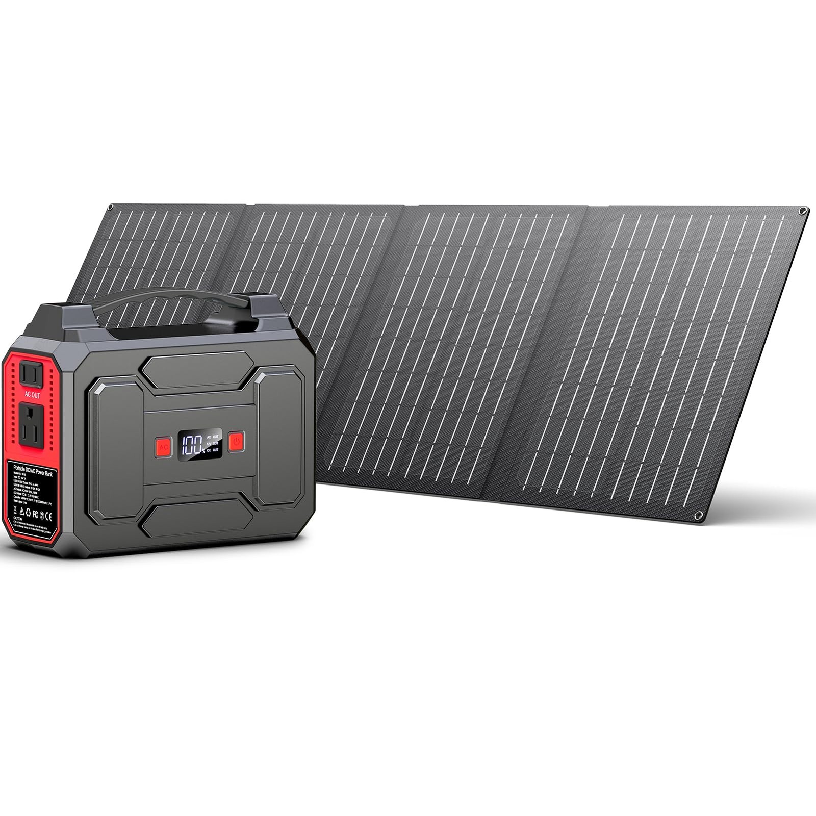 Solar Powered Generator 200W Peak/100W Rated, Portable Solar Generator Power ... gallery