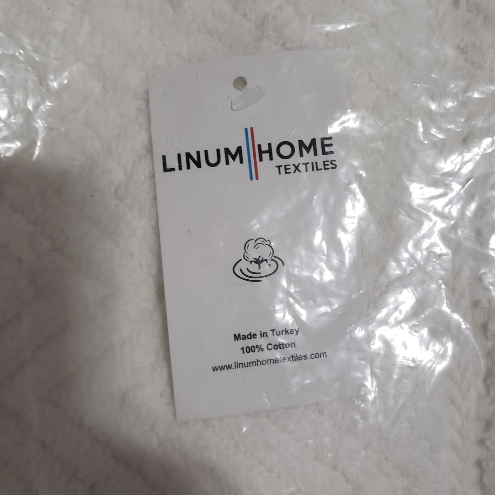 New Linum Home Textiles 100% Turkish Cotton Herringbone Hand Towels, White, 2 Pi gallery
