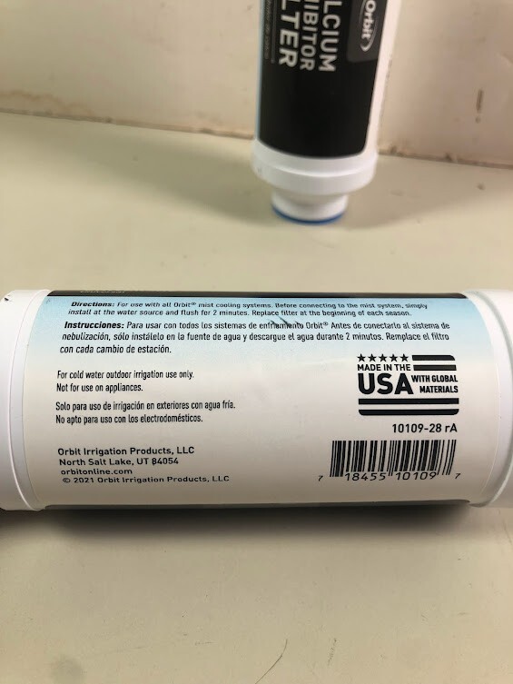 Orbit 2 Pack Universal Inline Calcium Inhibitor Misting Filter 10109W gallery