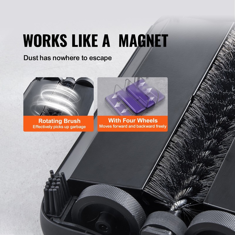Carpet Floor Sweeper Manual 6.7 inch Width Sweeping Paths Non Electric gallery