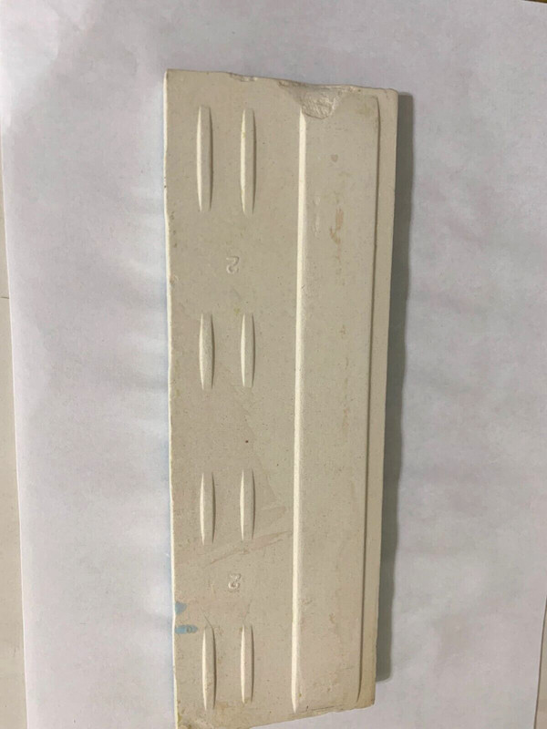 Wenczel Ceramic 2" x 6" Flat Surface Bullnose *Pastel Blue* Gloss *2* pcs gallery