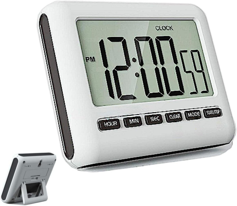 Magnetic Digital Clock for Kitchen - Timer with Alarm, 12/24 Hours, Big Screen, gallery