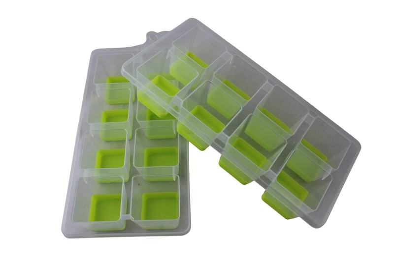 2 pack Ice Cube Tray Jumbo Size Silicone Base Easy Release Cocktails Iced Coffee gallery