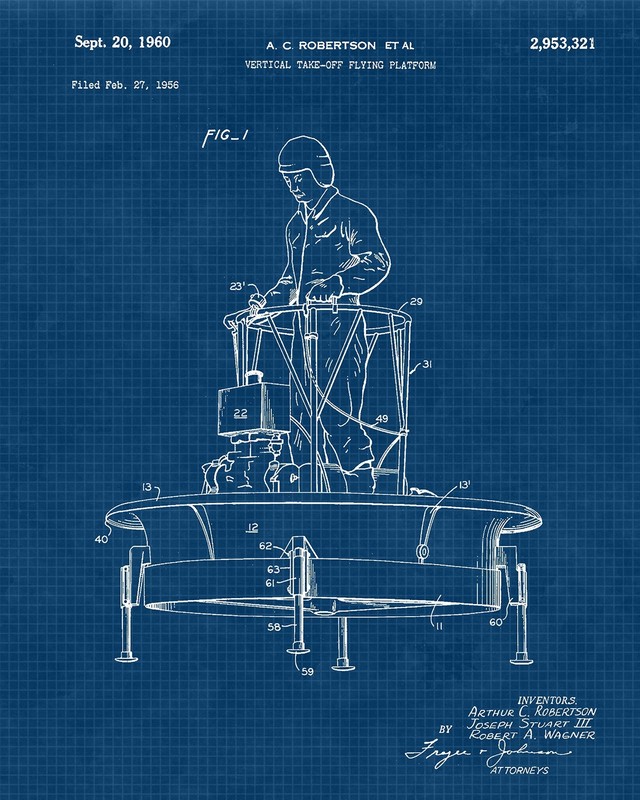 Space Exploration Patent Prints, 6 (8x10) Unframed Photos, Wall Art Decor Gif... gallery