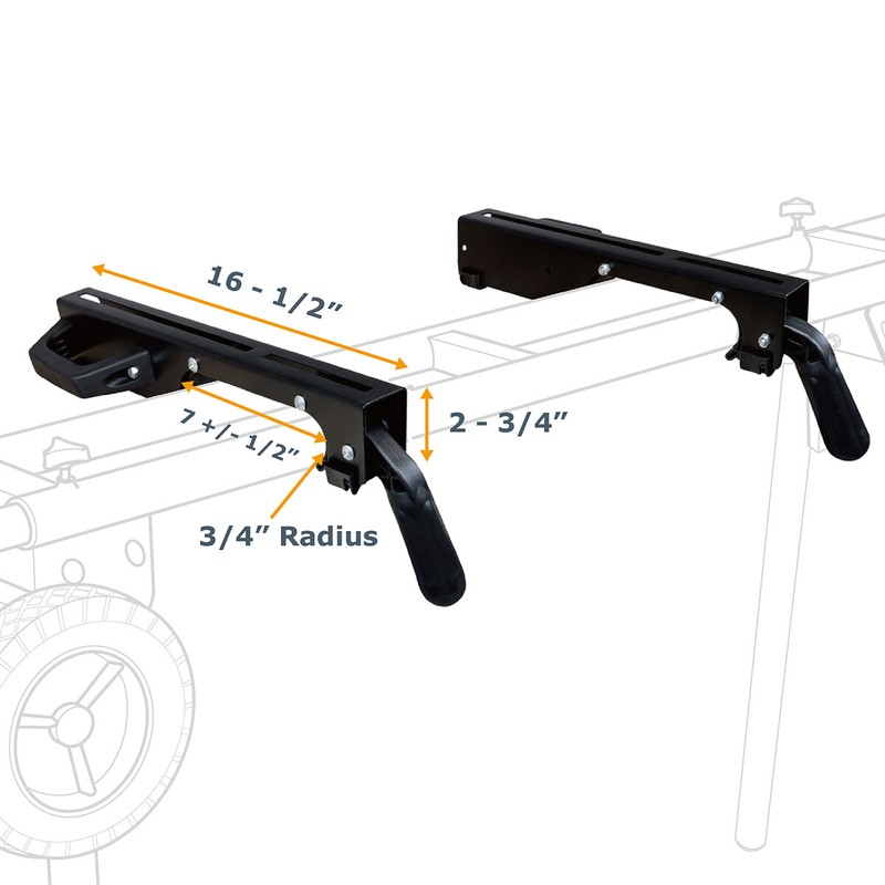 POWERTEC 2pcs Miter Saw Stand Universal Mounting Brackets MT4000MBA gallery