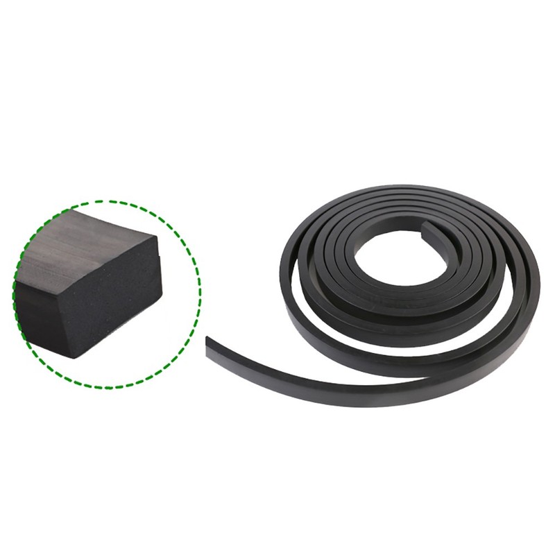 Solid Nitrile NBR Rubber Strip Shockproof Square Sealing Oil Resistant Black gallery