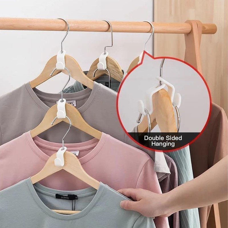 40-Pack Hanger Connector Hooks – Space-Saving Garment Organizer (Random Colors) gallery