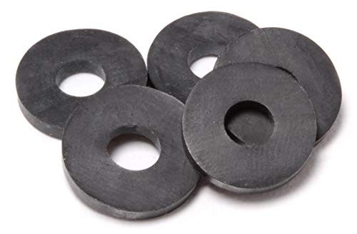 100 Pack EPDM Rubber Flat Washers, 5/8" OD, 3/32" Thickness - UV 1/4" x 5/8" OD gallery