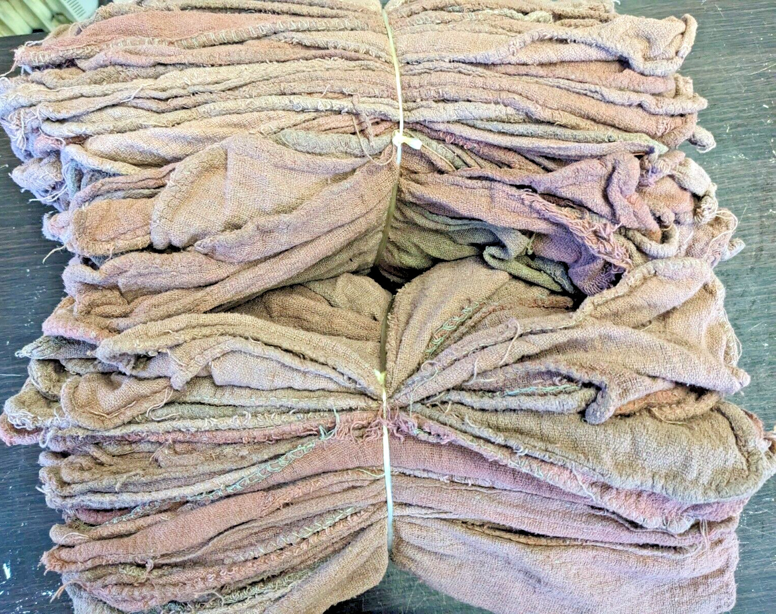 9lb Bundle Recycled Red Shop Rags Mechanics Rags Clean Banded Bulk Wholesale gallery