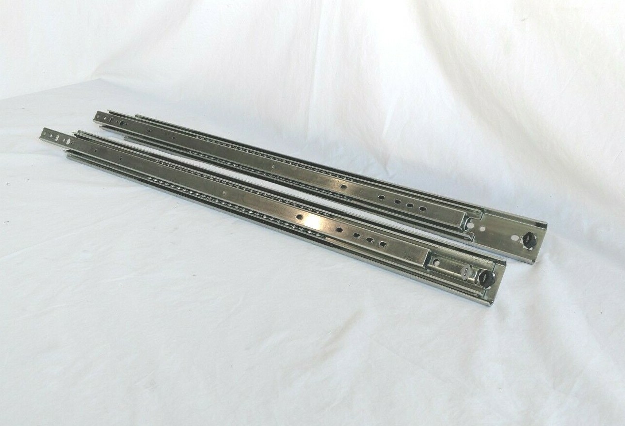 1 Pair 42" Full Extension 500 LB Capacity Drawer Slides Non Disconnect .75w x 3" gallery