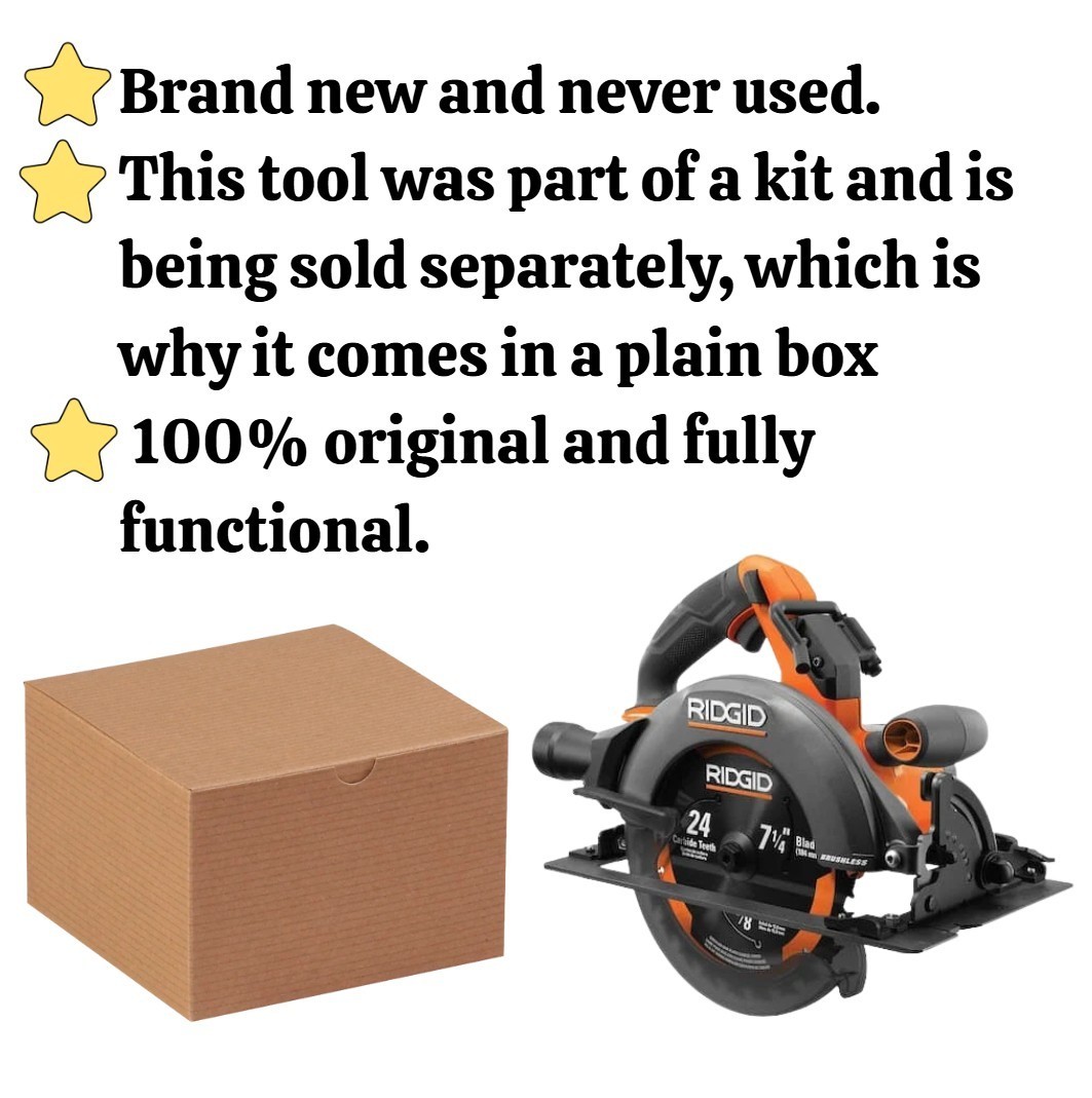 NEW RIDGID R8657B 18V Brushless Cordless 7-1/4 in. Circular Saw (Tool Only) gallery