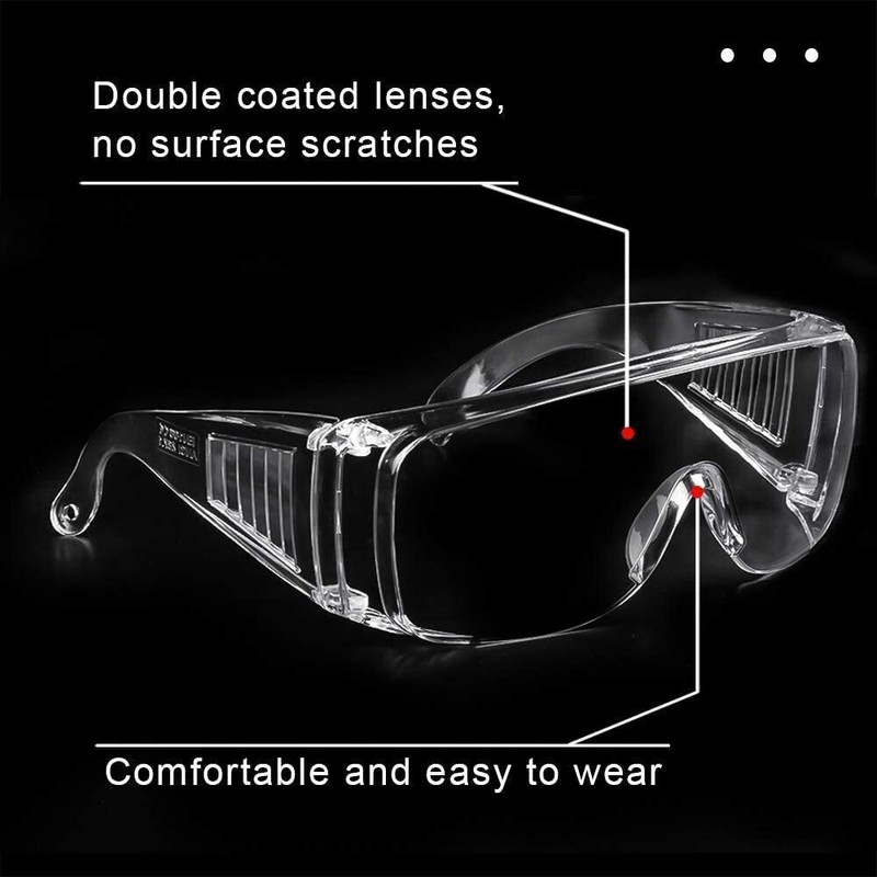 Clear Vented Safety Goggles Glasses for Work Lab Outdoor Eye Protection (1 Pair) gallery