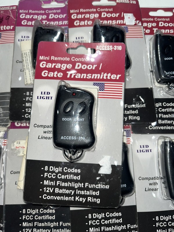 Mini Remote Control Garage Door / Gate Transmitter Access 318 & 310 Lot of 9 gallery