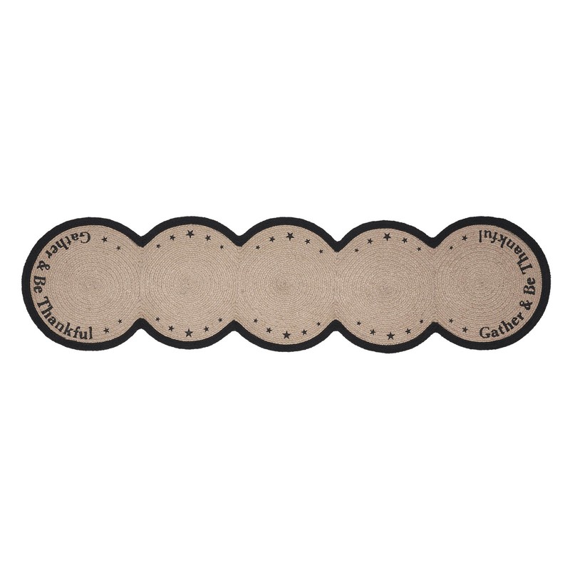 VHC Brands Table Runner, Stenciled Gather & Be Thankful 12x48 Inch gallery