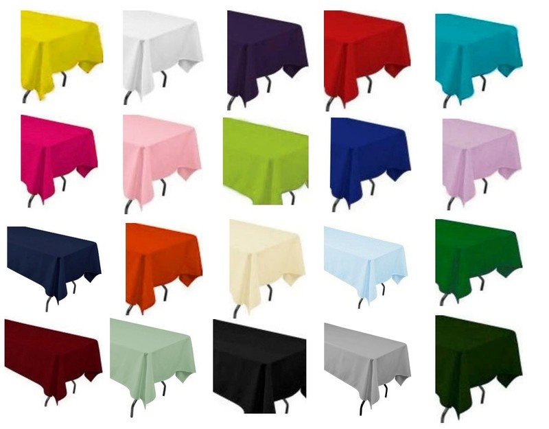 KS Linens 54" x 120" Rectangle Tablecloth for 8'x2' tables in Premium Polyester gallery