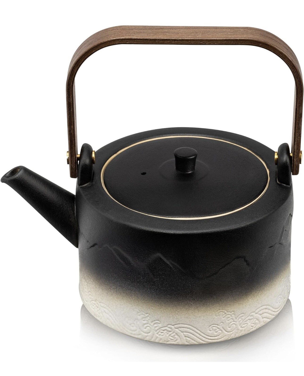 suyika Ceramic Teapot with Bamboo handle Removable Brand New gallery