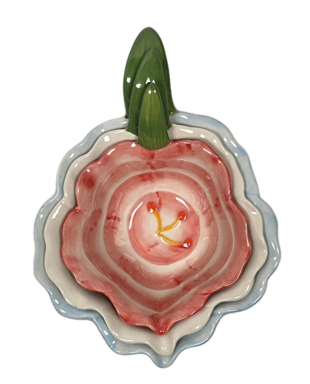 Creative Co-Op Flower Nesting Prep Mixing Bowls Sorbet Ice Cream Dessert gallery