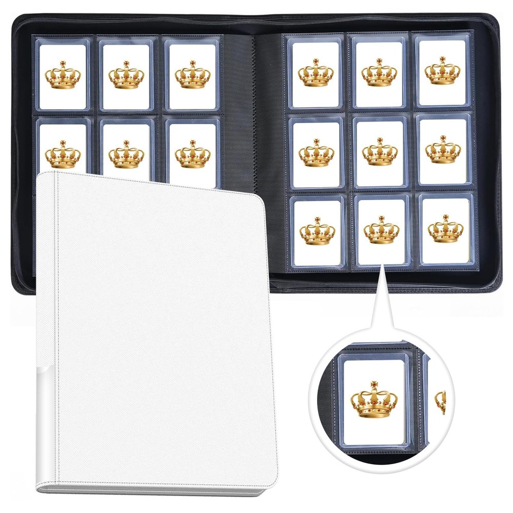 Toploader Binder,9-Pocket Double Sided Top Loader Binder,Holds 288 Cards in 3...