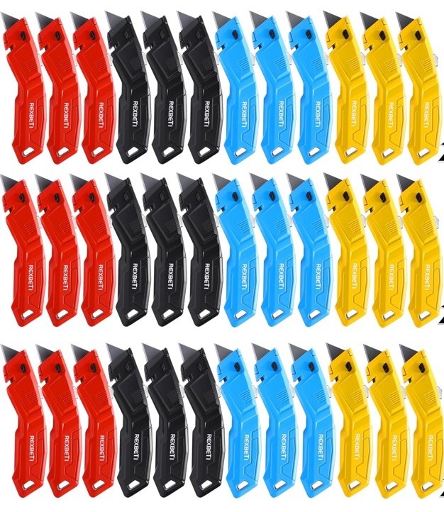 UTILITY HOBBY KNIFE BOX STRING CUTTER RETRACTABLE EXTRA BLADES! gallery