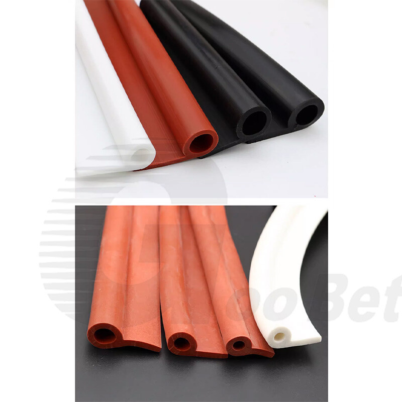 Silicone Rubber Seal P Profile Draught Excluder Guard Protector Trim Per Metre gallery