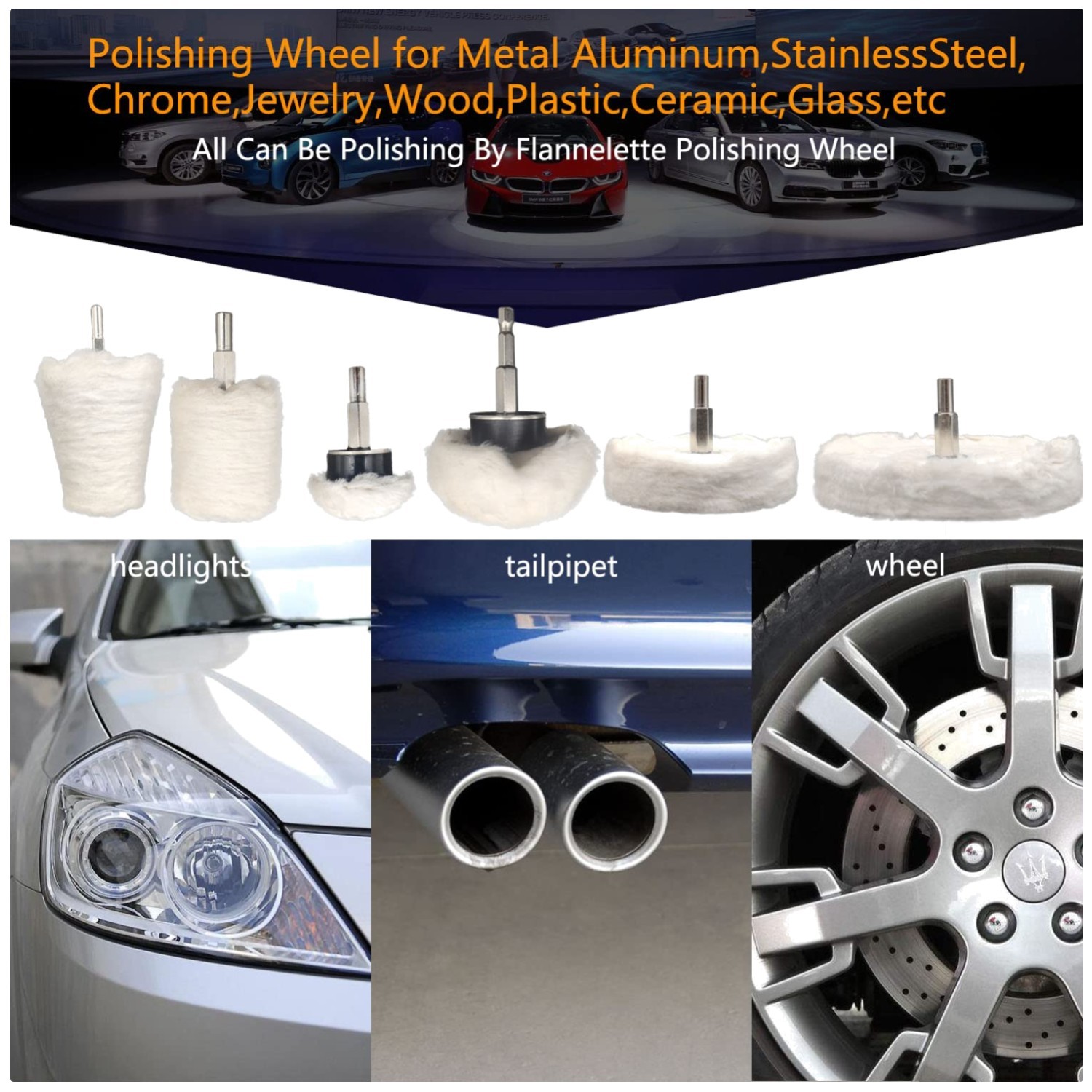 Buffing Wheel Kit for Aluminum, Steel gallery