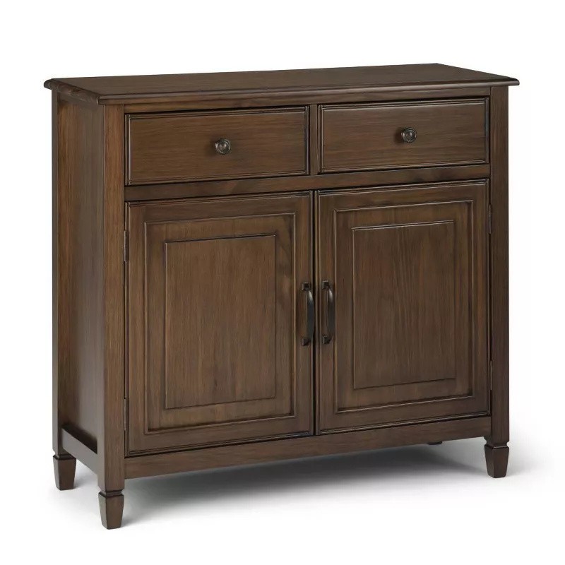 Connaught Entryway Storage Cabinet Rustic Natural Aged Brown
