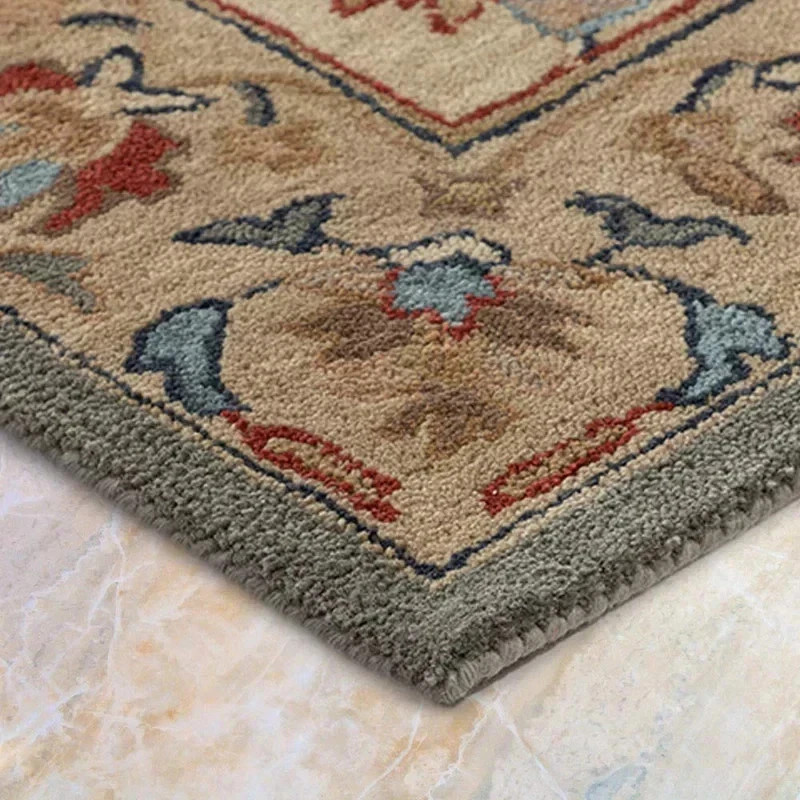 Hand Tufted Woll Area Handmade Woollen Color Multicolor Rug Carpet gallery