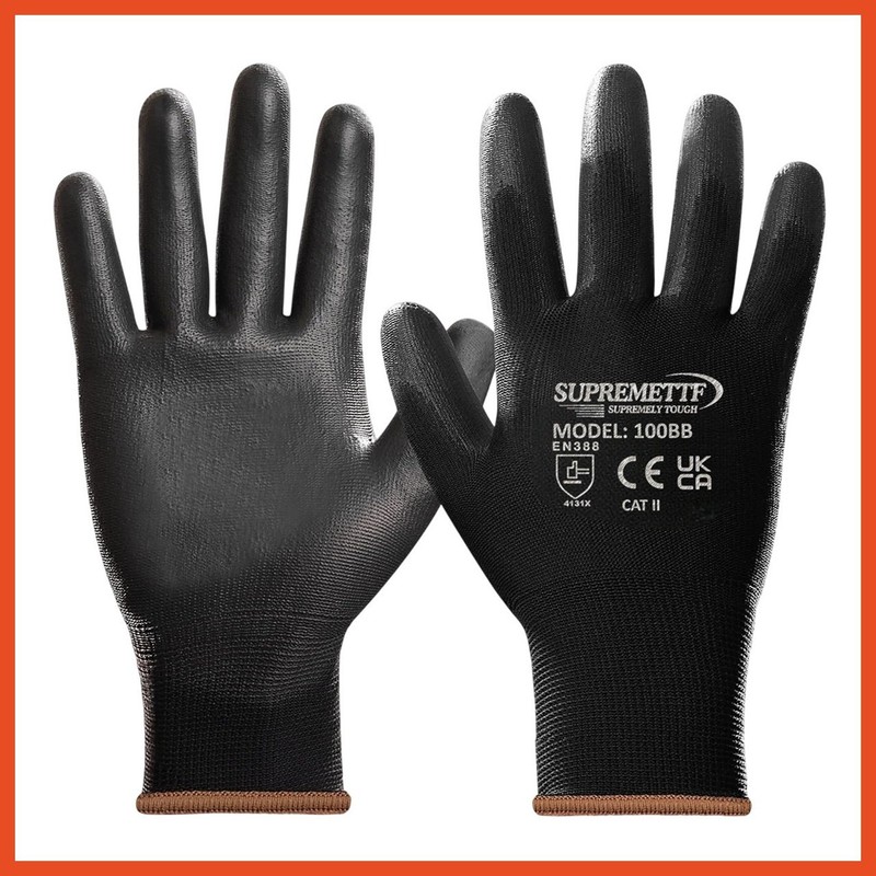 Safety Work Gloves Latex, Nitrile, PU, Coated Gardening builders Grip - 12 Pairs gallery