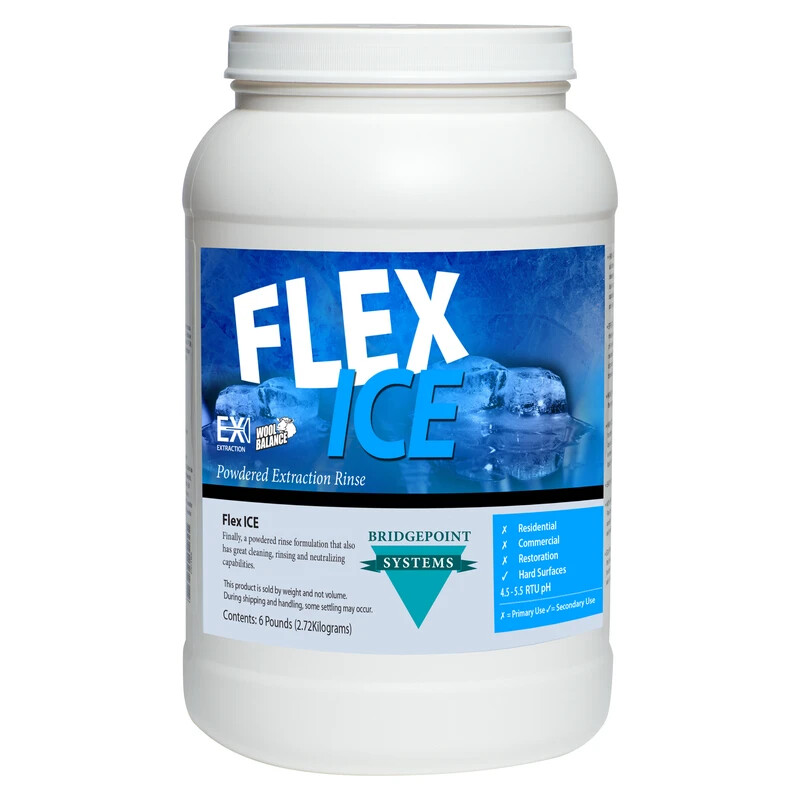 Flex Ice Powdered Neutralizing Extraction Rinse - 6lb Jar gallery