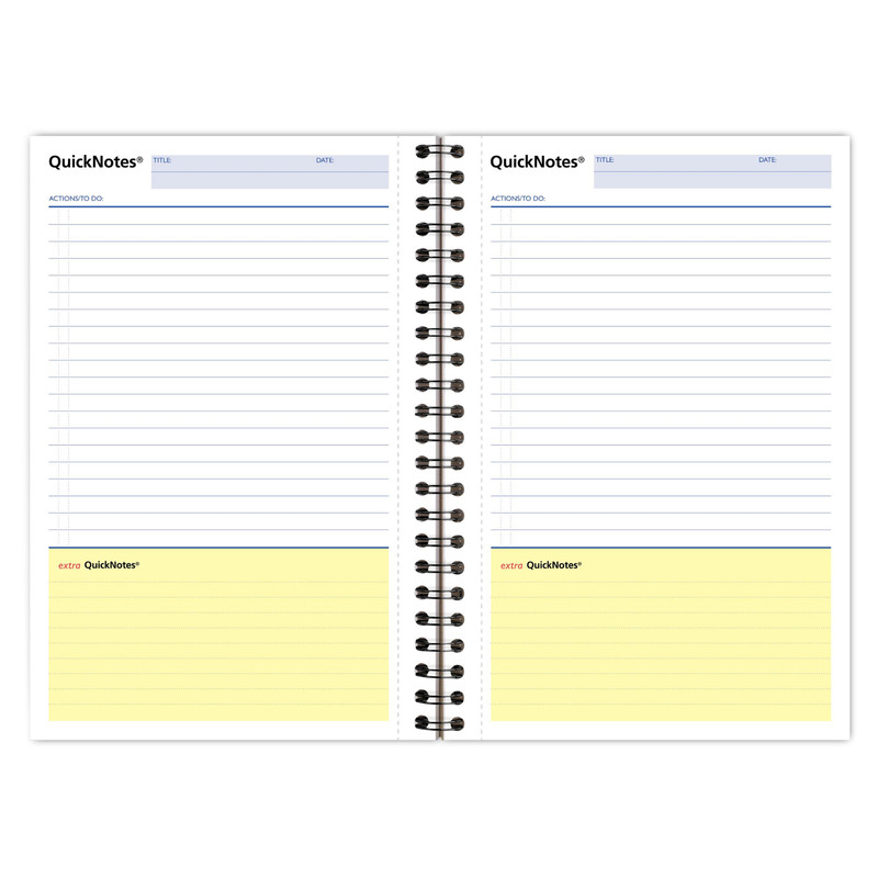 Cambridge Limited Wirebound QuickNotes Business Notebook: 4-7/8 in. x 8 in. Blac gallery