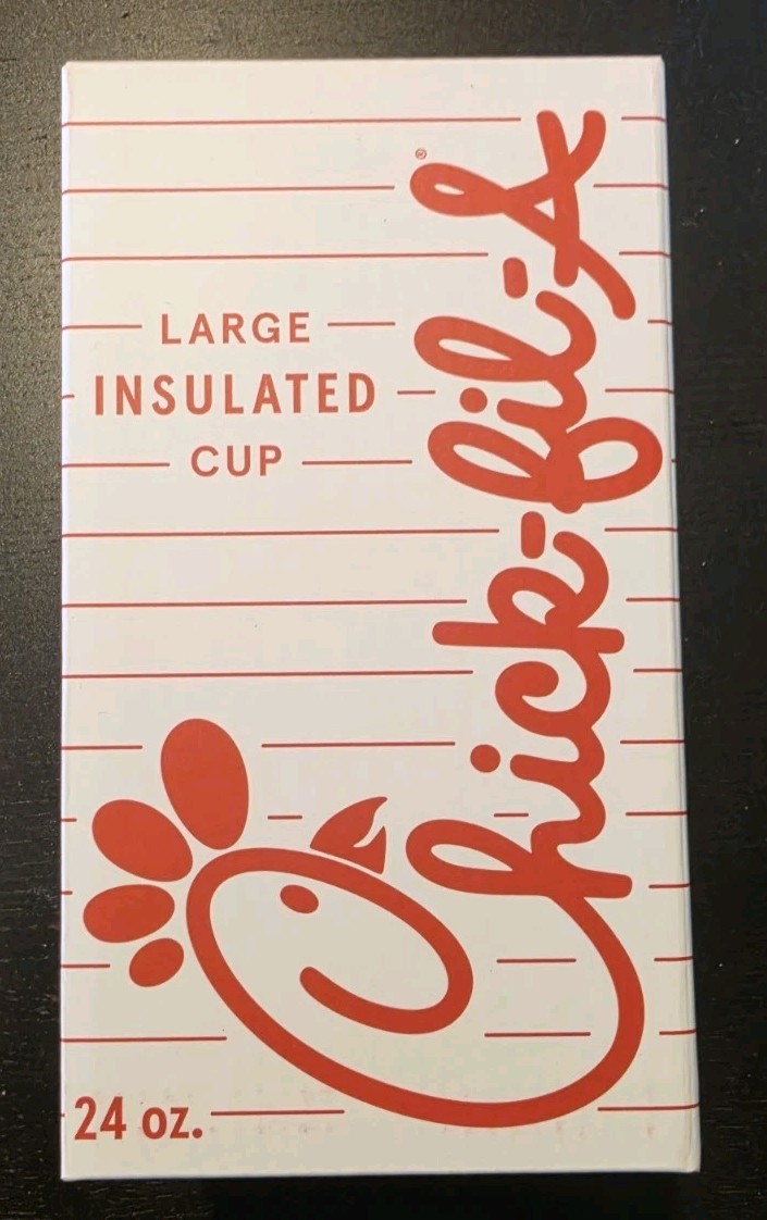 Retro Chick-fil-A 24oz Striped Insulated Tumbler Cup - Brand New / Spring '26 gallery