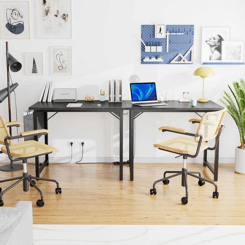 Office Desk PC Work Study Writing Table Storage Bag Headphone Hook 40/47/55/63IN gallery