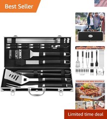BBQ Accessories Grill Tools Set – 22PCS Stainless Steel Barbecue Grill Access…