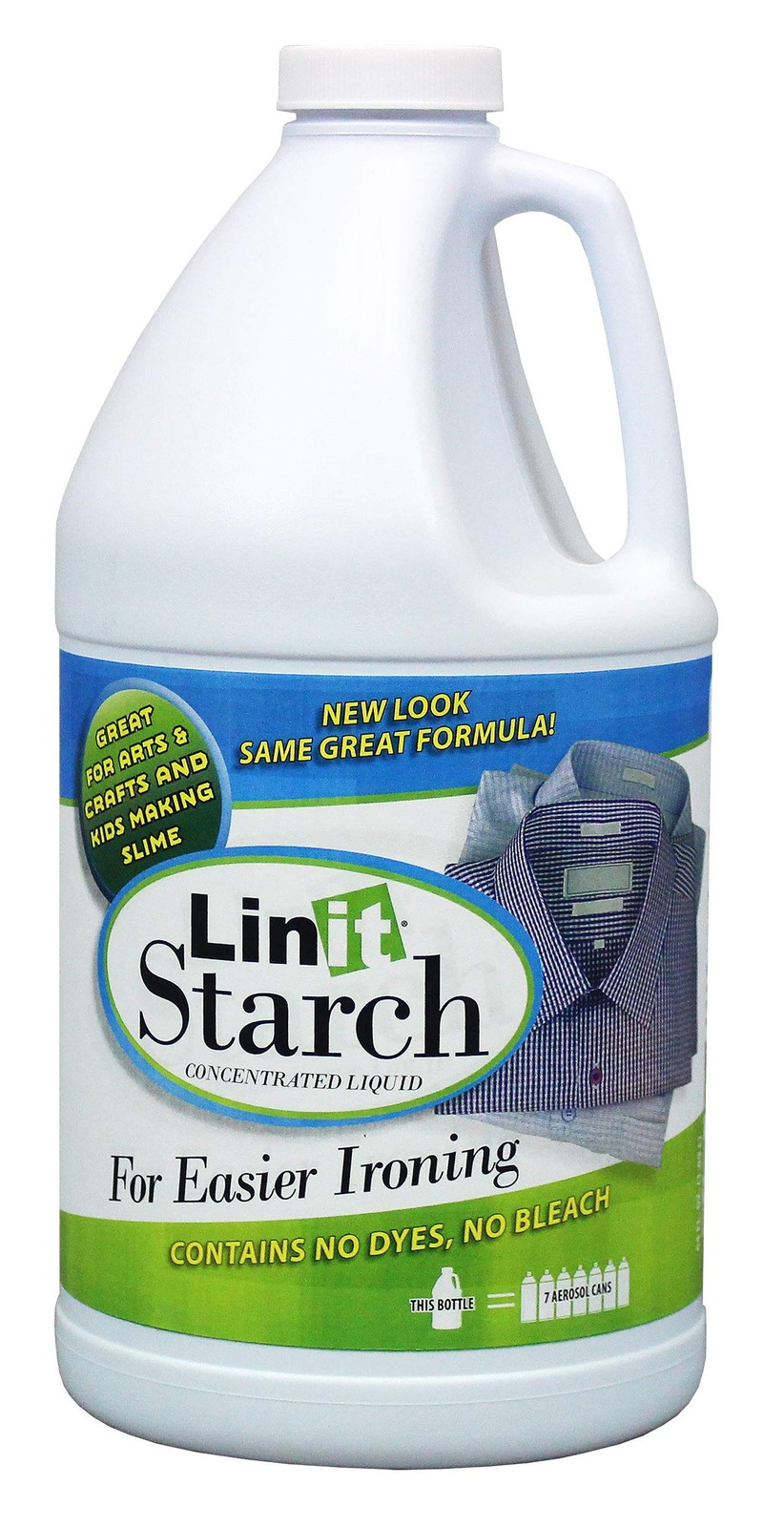 Linit Starch Crisp Classic Finish (64 Oz.) - 4 Pound (Pack of 1), White gallery